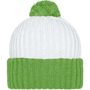Knitted Cap with Pompon - Trendige Pomponmütze in vielen Farben