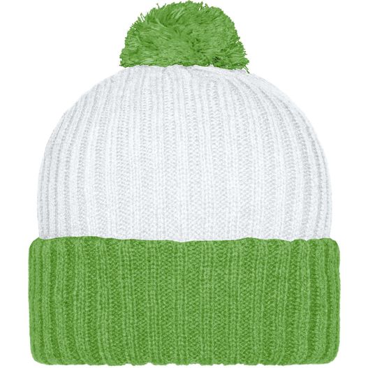 Knitted Cap with Pompon - Trendige Pomponmütze in vielen Farben (Bild 1)