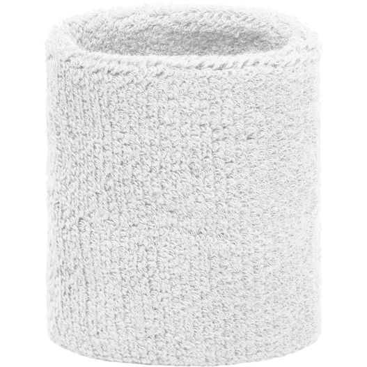 ein weißes armband mit weißem hintergrund Terry Wristband - Armschweißband aus weichem Frottee (Bild 1)