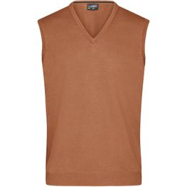Men's V-Neck Pullunder - Klassischer Baumwoll-Pullunder