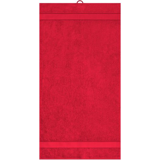 ein rotes handtuch, das an einer wand hängt Hand Towel - Handtuch im modischen Design (Bild 1)