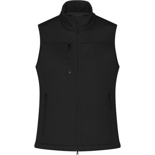 Ladies' Softshell Vest - Klassische Softshellweste im sportlichen Design aus recyceltem Polyester (Bild 1)