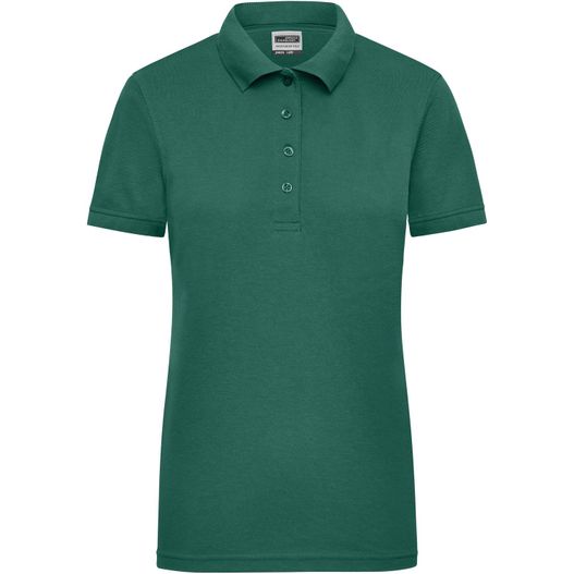 ein grünes poloshirt mit kragen und knöpfen Ladies' Workwear Polo - Pflegeleichtes und strapazierfähiges Polo (Bild 1)