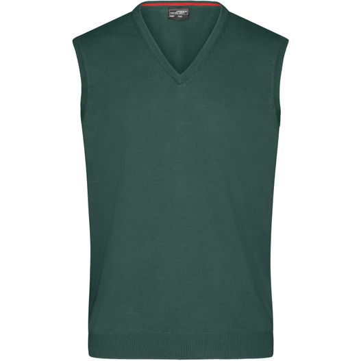 Men's V-Neck Pullunder - Klassischer Baumwoll-Pullunder (Bild 1)
