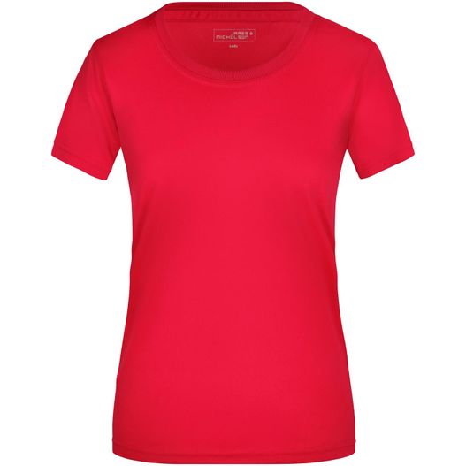 ein frauen rot t - shirt Ladies' Active-T - Funktions T-Shirt für Freizeit und Sport (Bild 1)