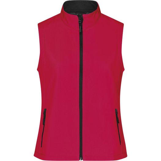 eine frauenweste mit reißverschluss vorne Ladies' Promo Softshell Vest - Softshellweste für Promotion und Freizeit (Bild 1)