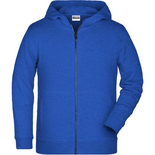 ein blauer kapuze mit reißverschluss auf der vorderseite Children's Zip Hoody - Sweatjacke mit Kapuze und Reißverschluss (Bild 1)