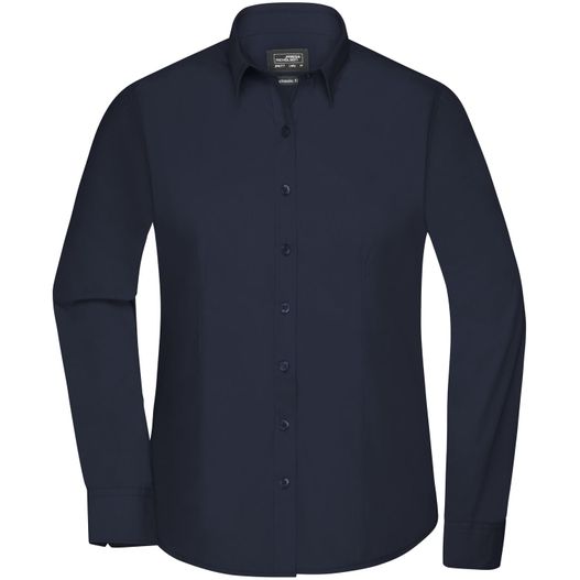 Ladies' Shirt Longsleeve Poplin - Klassisches Shirt aus pflegeleichtem Mischgewebe (Bild 1)