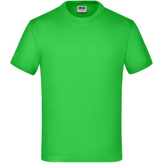 ein helles grünes t-shirt auf weißem hintergrund Junior Basic-T - Kinder Komfort-T-Shirt aus hochwertigem Single Jersey (Bild 1)