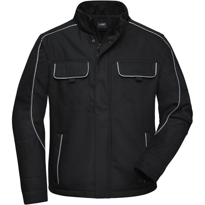 Workwear Softshell Jacket - SOLID - - Professionelle Softshelljacke im cleanen Look mit hochwertigen Details
