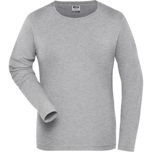 Ladies' BIO Stretch-Longsleeve Work - SOLID - - Langarm Shirt aus weichem Elastic-Single-Jersey