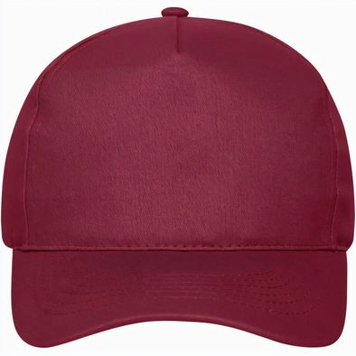 5 Panel Cap Bio Cotton - 5 Panel Cap mit ungebürsteter Oberfläche