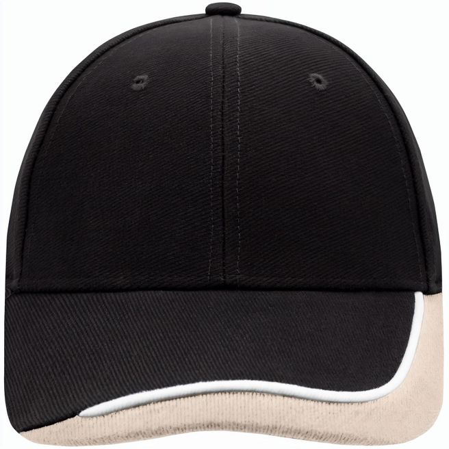 Half-Pipe Sandwich Cap - 6 Panel Cap mit extravaganter, dreifarbiger Sandwich-Lösung