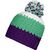 Crocheted Cap with Pompon - Angesagte 3-farbige Häkelmütze mit Pompon (Bild 4)