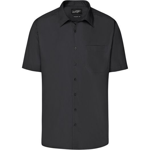 Men's Business Shirt Short-Sleeved - Klassisches Shirt aus strapazierfähigem Mischgewebe (Bild 1)