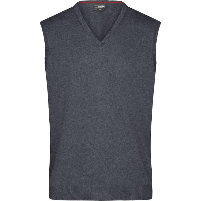 Men's V-Neck Pullunder - Klassischer Baumwoll-Pullunder