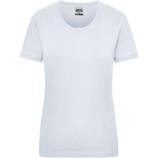 ein weißes t-shirt mit v-ausschnitt Workwear-T Women - Strapazierfähiges klassisches T-Shirt (Bild 1)