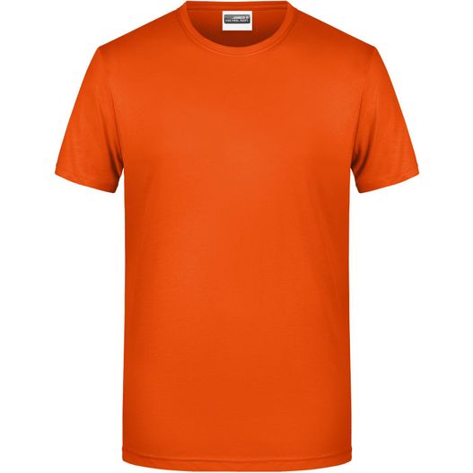 ein oranges t-shirt auf weißem hintergrund Men's Basic-T - Herren T-Shirt in klassischer Form (Bild 1)