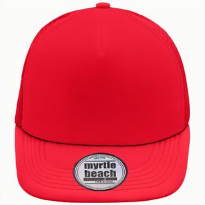 5 Panel Flat Peak Cap - 5 Panel Mesh Cap mit flachem Schild