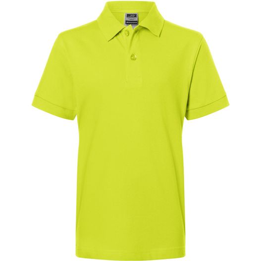 ein limettenhemd mit weißem kragen Classic Polo Junior - Hochwertiges Polohemd mit Armbündchen (Bild 1)
