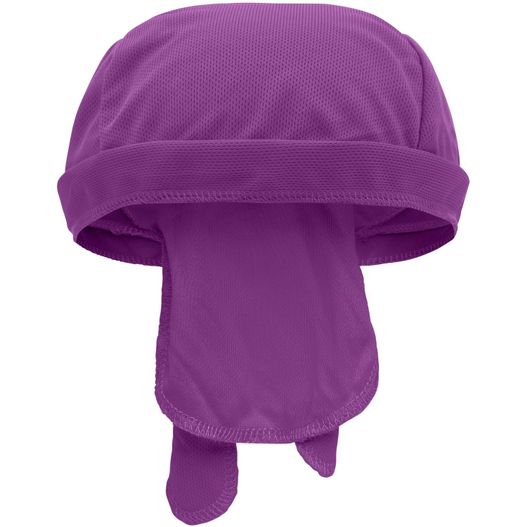 ein lila hut mit einer großen, langen braut Functional Bandana Hat - Atmungsaktives Kopftuch, im Nacken zu binden (Bild 1)