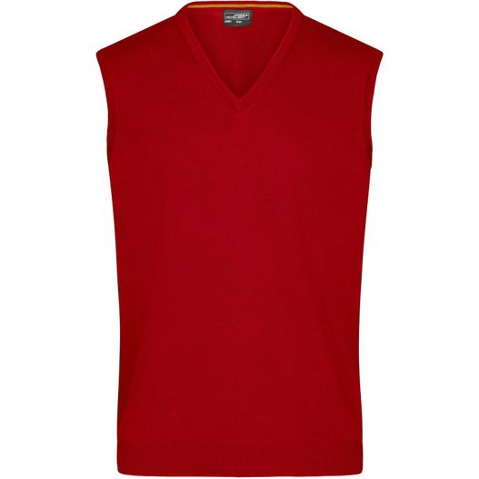 Men's V-Neck Pullunder - Klassischer Baumwoll-Pullunder (Bild 1)