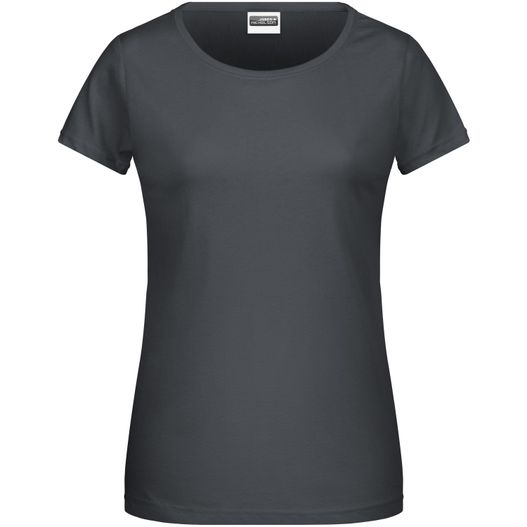 shirt mit kurzen ärmeln Ladies' Basic-T - Damen T-Shirt in klassischer Form (Bild 1)