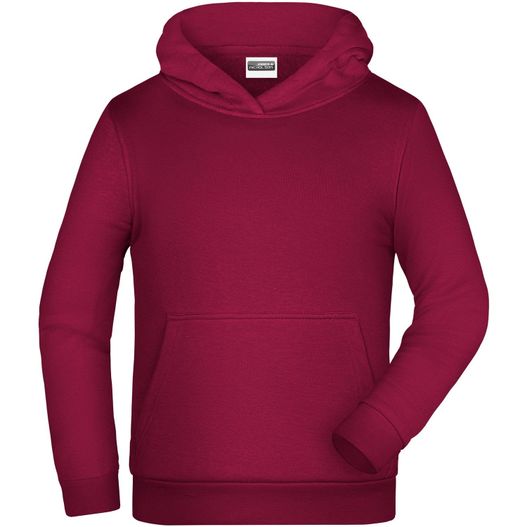 ein roter kapuze mit weißem hintergrund Children Promo Hoody - Klassisches Kapuzensweat für Kinder (Bild 1)