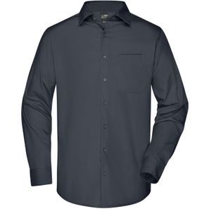 Men's Business Shirt Long-Sleeved - Klassisches Shirt aus strapazierfähigem Mischgewebe