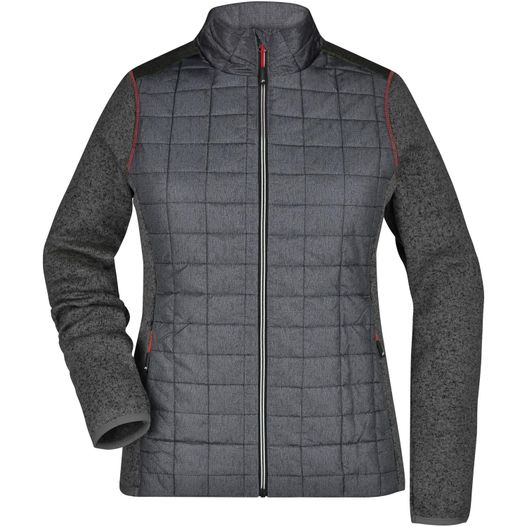 Ladies' Knitted Hybrid Jacket - Strickfleecejacke im stylischen Materialmix (Bild 1)