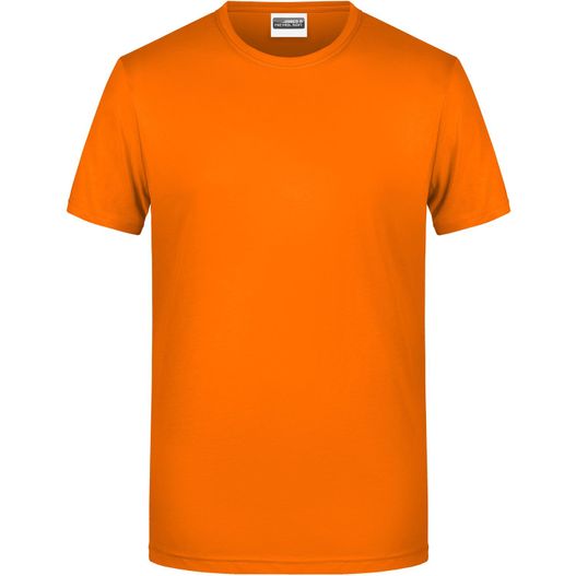 orange t - shirt auf weißem hintergrund Men's Basic-T - Herren T-Shirt in klassischer Form (Bild 1)