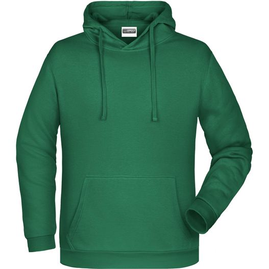 ein grüner kapuze mit einem weißen logo auf der vorderseite Men's Promo Hoody - Klassisches Kapuzensweat (Bild 1)