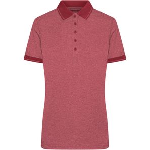 Ladies' Heather Polo - Melange Polo mit modischen Details