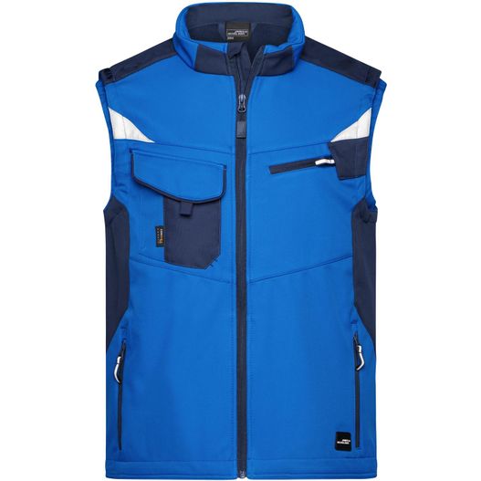 Workwear Softshell Vest - STRONG - - Professionelle Softshellweste mit hochwertiger Ausstattung (Bild 1)