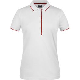 Ladies' Polo Stripe - Klassisches Polo mit Kontraststreifen