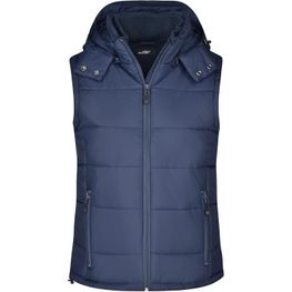Ladies' Padded Vest - Modische Steppweste mit abnehmbarer Kapuze