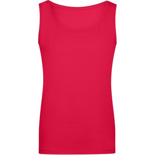 ein weiblicher roter tanktop Ladies' Elastic Top - Klassiches Tank-Top (Bild 1)