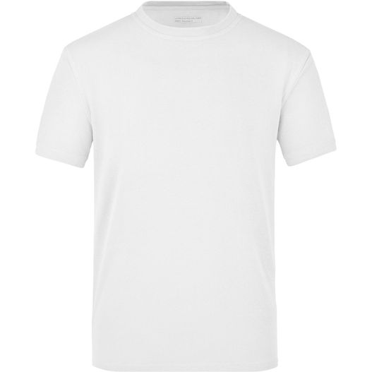 ein weißes t-shirt mit einem kragen und einem kurzen ärmel Function-T - T-Shirt aus hochfunktionellem CoolDry® (Bild 1)