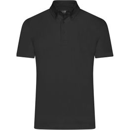 Men's Plain Polo - Polo mit Button-Down Kragen