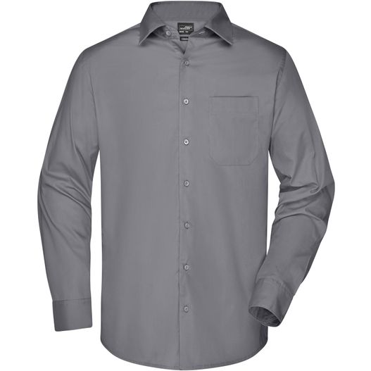 Men's Business Shirt Long-Sleeved - Klassisches Shirt aus strapazierfähigem Mischgewebe (Bild 1)