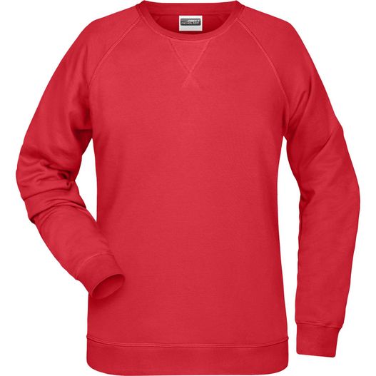 ein rotes sweatshirt mit langem ärmel Ladies' Sweat - Klassisches Sweatshirt mit Raglanärmeln (Bild 1)