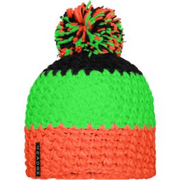 Produktabbildung Crocheted Cap with Pompon - Angesagte 3-farbige Häkelmütze mit Pompon Crocheted Cap with Pompon - Angesagte 3-farbige Häkelmütze mit Pompon