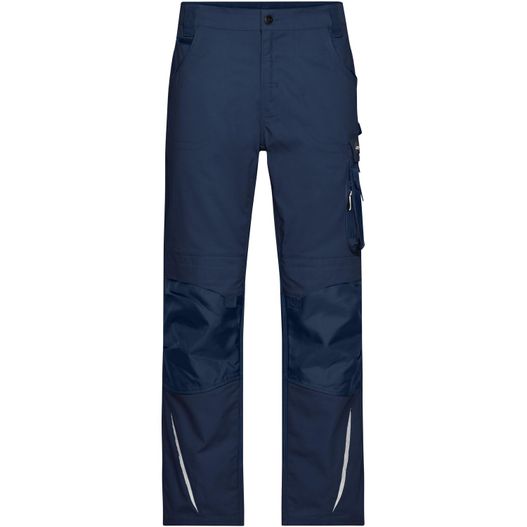 ein paar blaue hosen mit reißverschluss und taschen Workwear Pants - STRONG - - Spezialisierte Arbeitshose mit funktionellen Details (Bild 1)