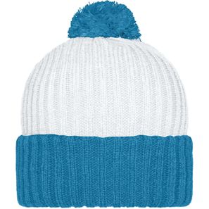 Knitted Cap with Pompon - Trendige Pomponmütze in vielen Farben