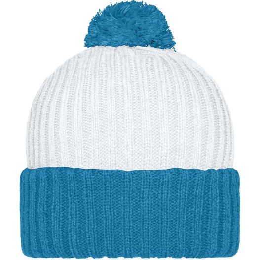 Knitted Cap with Pompon - Trendige Pomponmütze in vielen Farben (Bild 1)