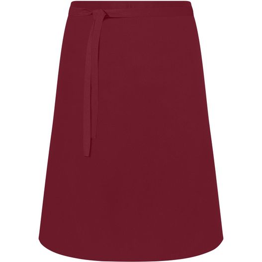 ein roter rock mit einer krawatte an der taille Apron Short - Kurze Bistroschürze (Bild 1)