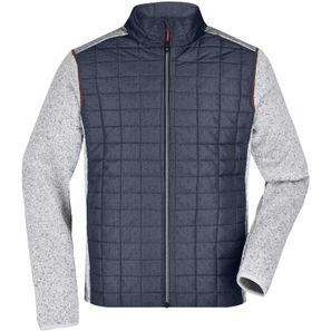 Men's Knitted Hybrid Jacket - Strickfleecejacke im stylischen Materialmix