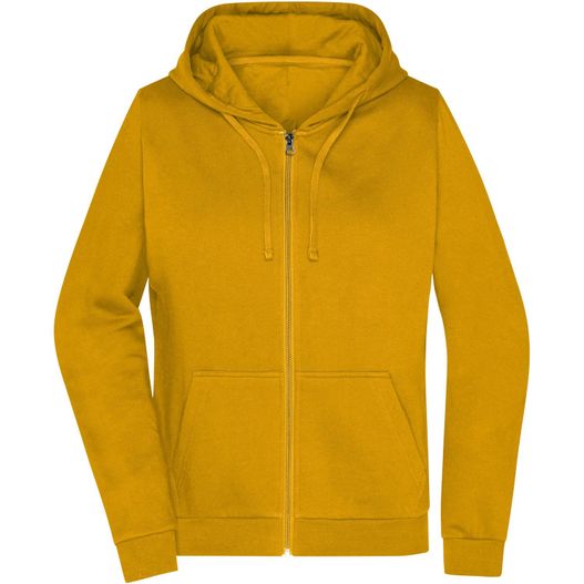 ein gelber reißverschluss kapuze mit kapuze auf der vorderseite Ladies' Promo Zip Hoody - Klassische Sweatjacke mit Kapuze (Bild 1)