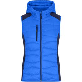 Ladies' Hybrid Vest - Sportliche Weste mit Kapuze im attraktiven Materialmix