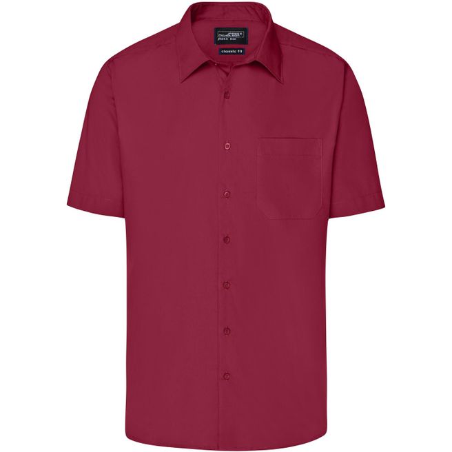 Men's Business Shirt Short-Sleeved - Klassisches Shirt aus strapazierfähigem Mischgewebe